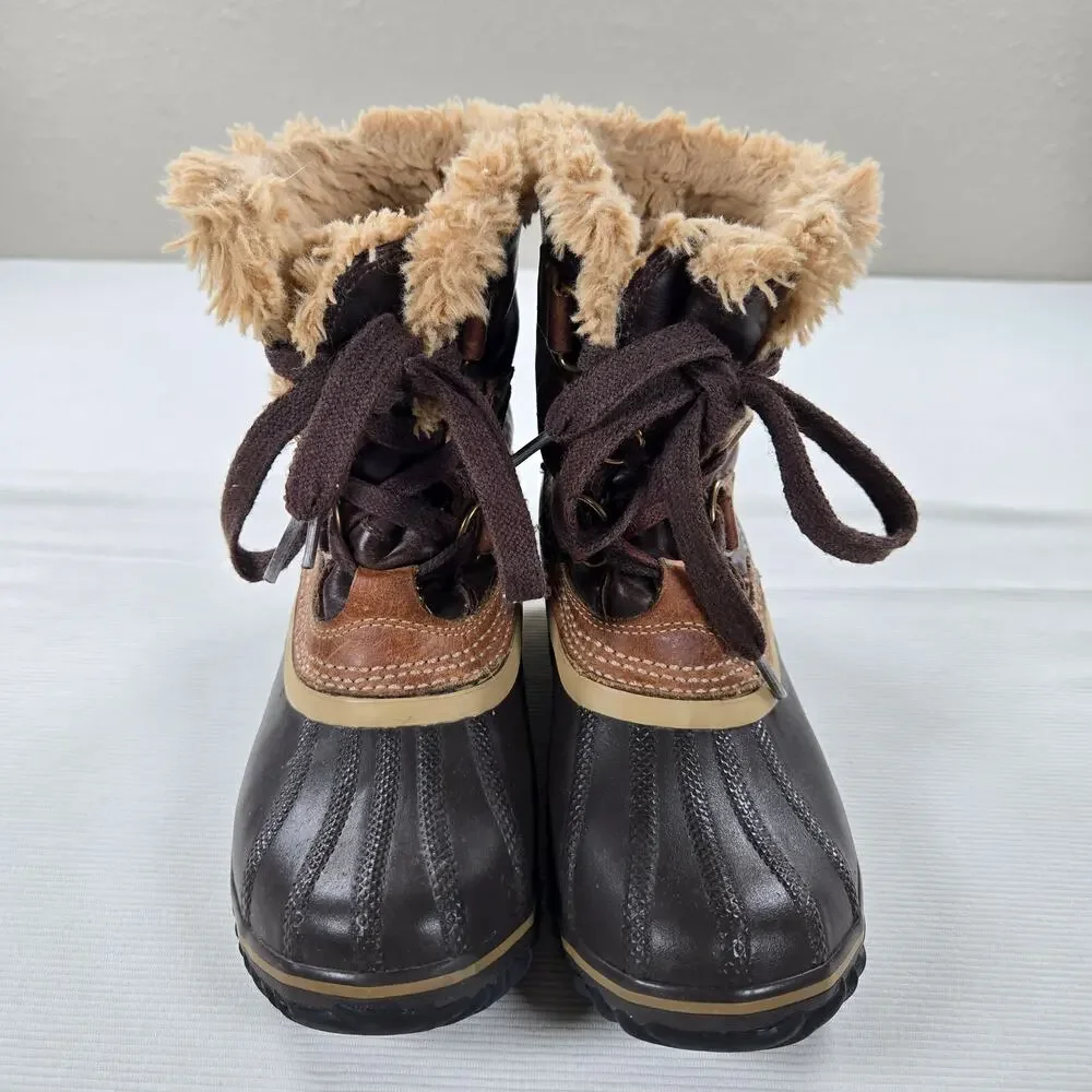 Sorel Slim Pack Trail Brown Winter Boot‎ in Brown Women's Size 7